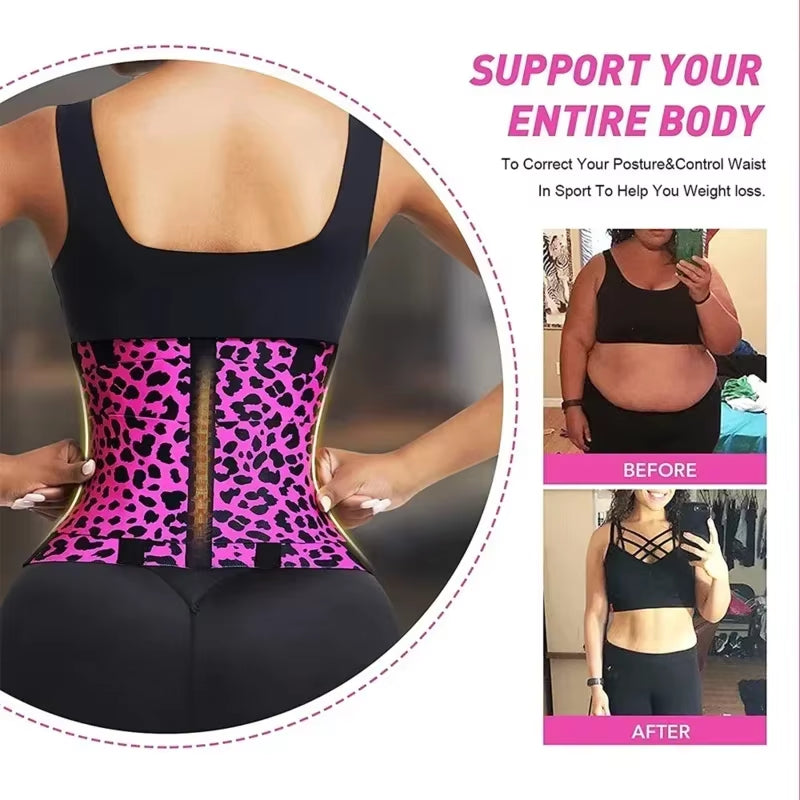 Belt Waist Cincher Ab Belt Tummy Control Body Shaper with Triple Wrap Corset Workout Sweat Band Sports Slimmer Gym Girdle Shaper