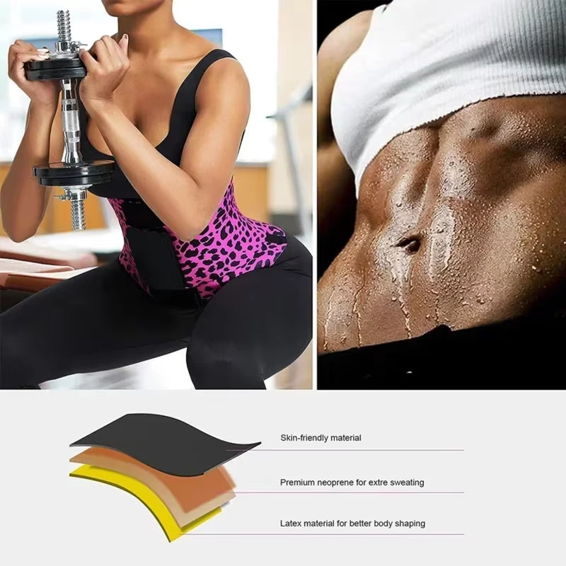 Belt Waist Cincher Ab Belt Tummy Control Body Shaper with Triple Wrap Corset Workout Sweat Band Sports Slimmer Gym Girdle Shaper